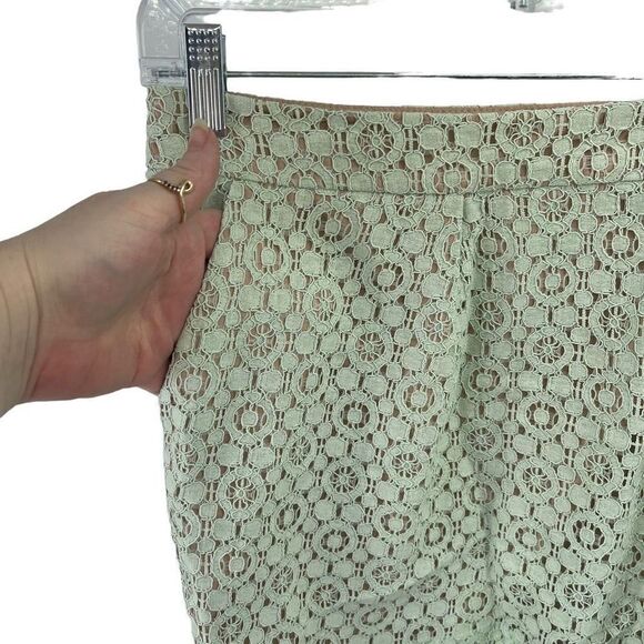 Victoria Beckham For Target Women's Mint Green Lace Shorts Size 24W NWT NEW - Picture 6 of 12